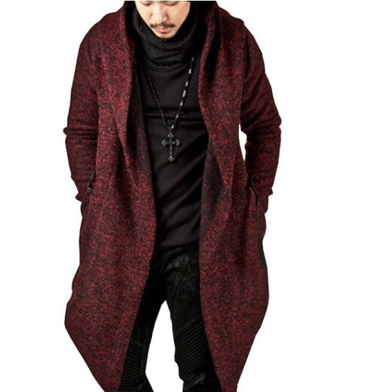 Men's Irregular Trench Coat T-shirt - WOMONA.COM