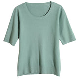 Short-sleeved Sweater - WOMONA.COM