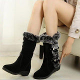 Plush Winter Women Boots - WOMONA.COM