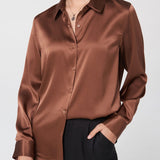 Silk long sleeve shirt - WOMONA.COM