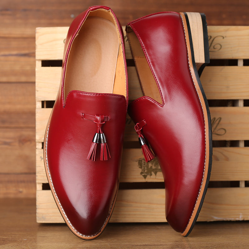 Pointed-toe British men's formal shoes - WOMONA.COM