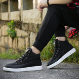 Linen high-top sneakers - WOMONA.COM