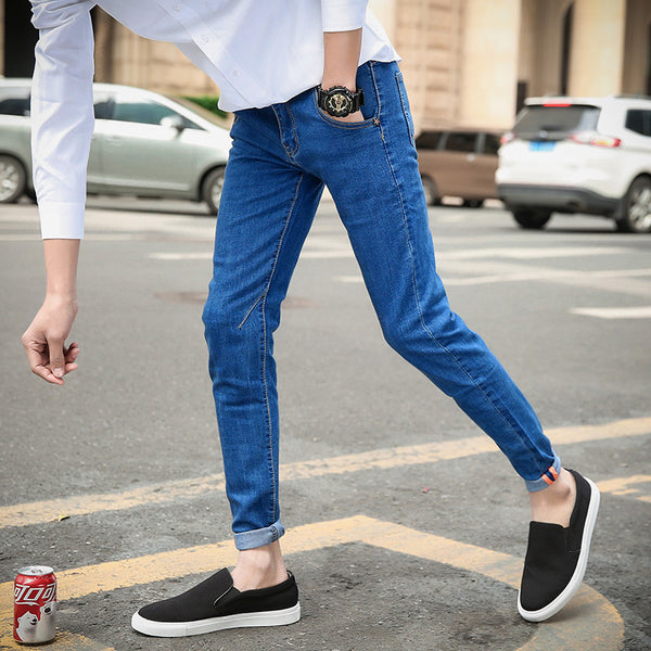 Men's cropped jeans - WOMONA.COM