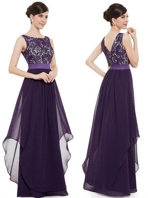 Elegant long dress cocktail dress - WOMONA.COM