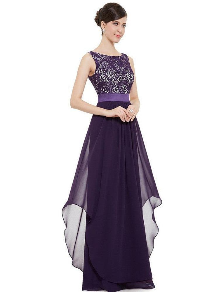 Elegant long dress cocktail dress - WOMONA.COM