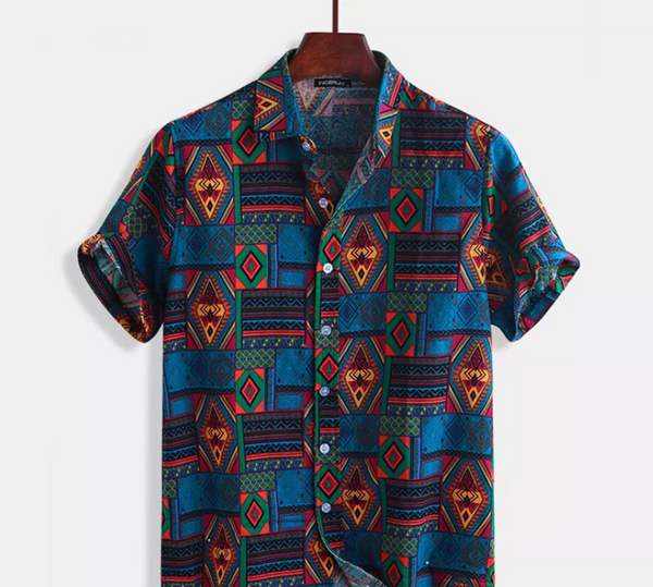 Beach printed shirt men - WOMONA.COM