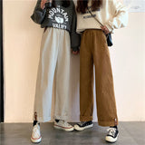 Casual Plus Fleece Wide Leg Pants - WOMONA.COM