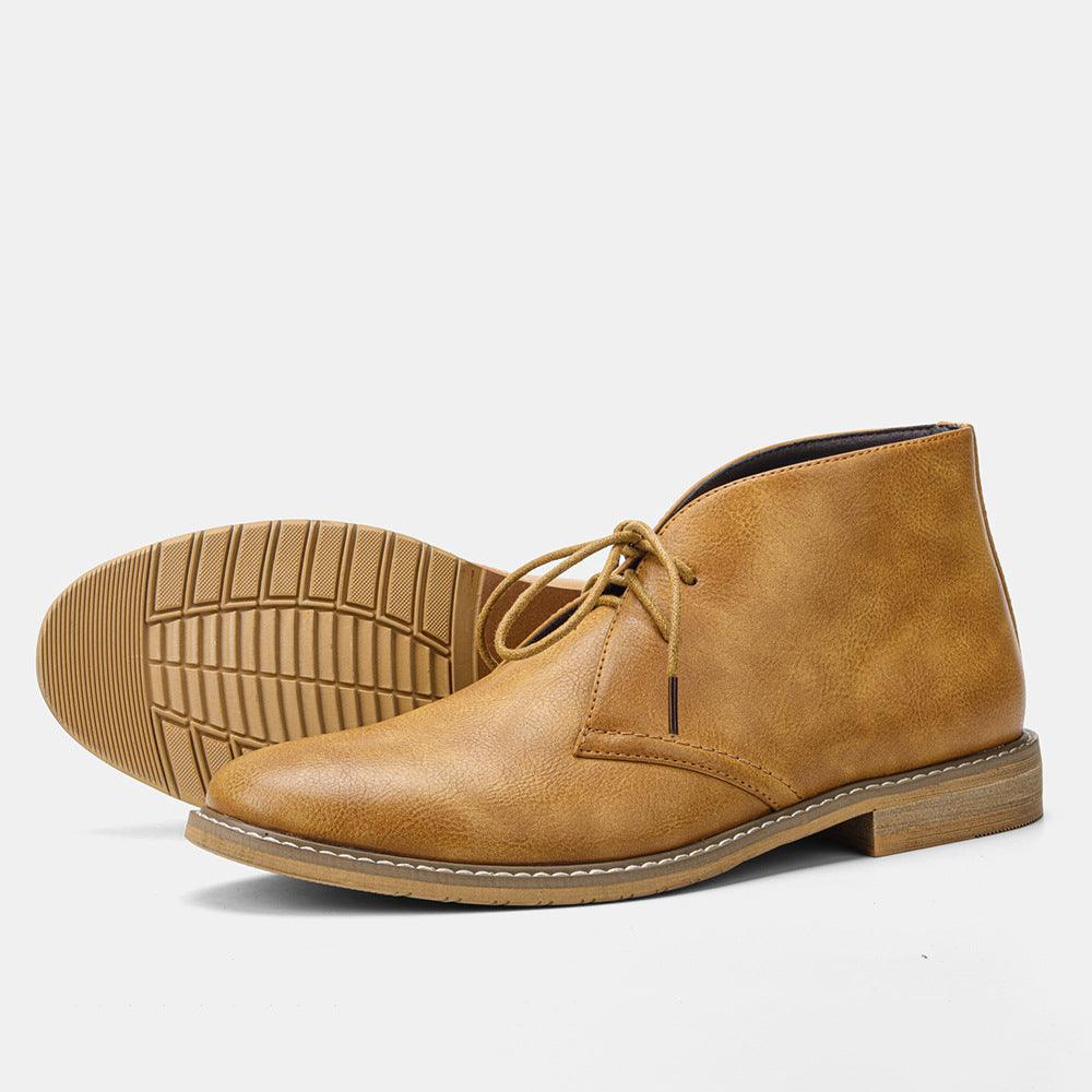 Color Brushed Large Size Desert Boots Men - WOMONA.COM
