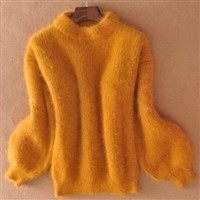 solid color sweater - WOMONA.COM