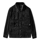 Multi pocket denim jacket - WOMONA.COM