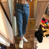 High Waist Plus Size Boyfriend Jeans for Women mom jeans - WOMONA.COM