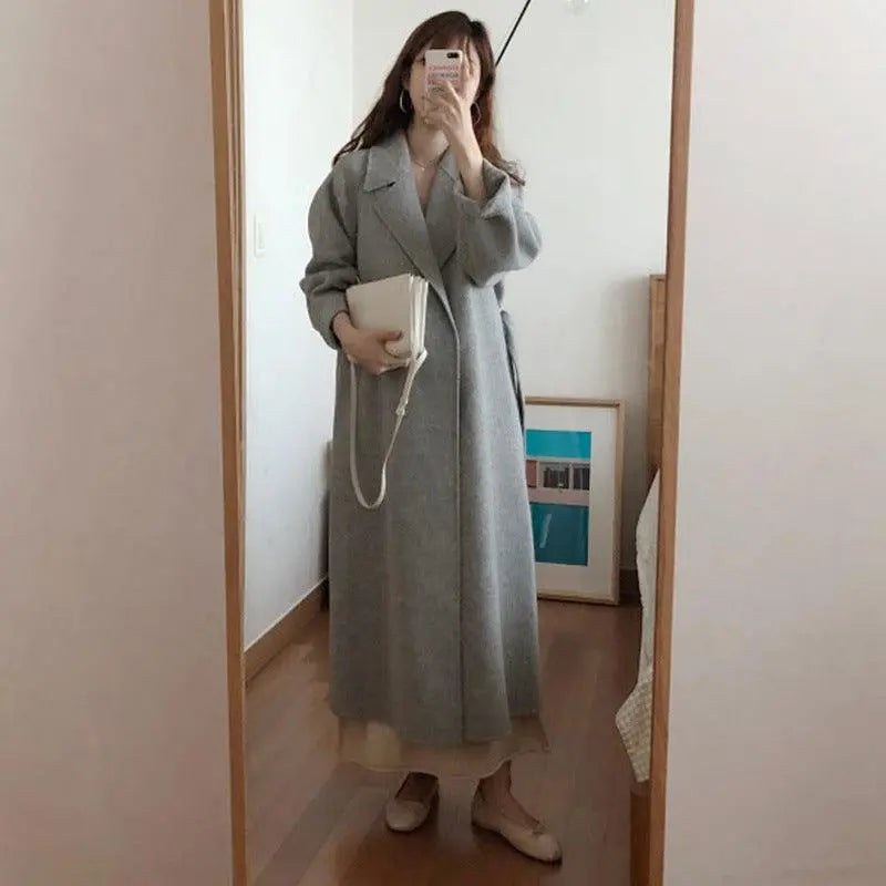 Vintage hand-made cashmere coat - WOMONA.COM