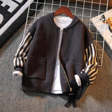 New Children's Clothing Boys Cardigan Sweater - WOMONA.COM