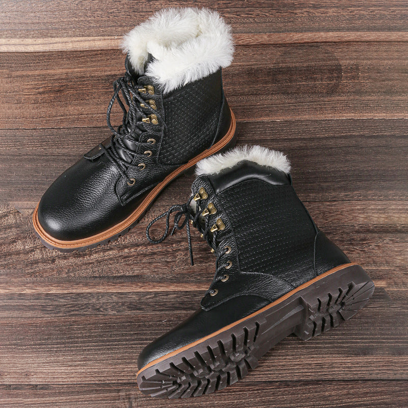 Top Layer Cowhide Upper Boots For Men - WOMONA.COM