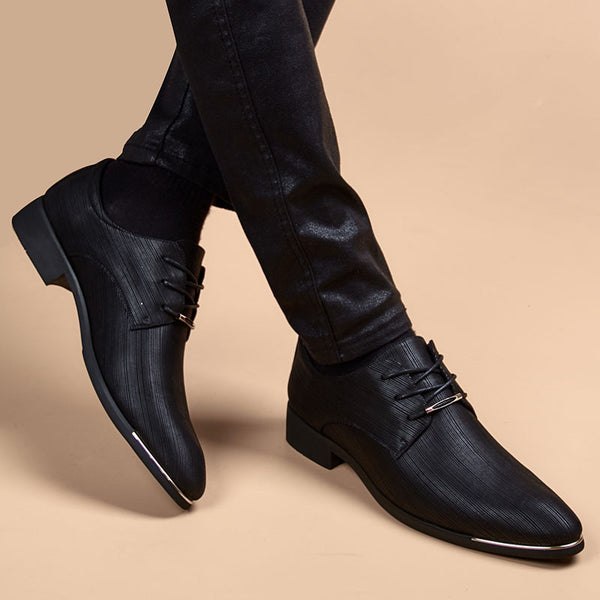 Business Formal Wear Small Leather Shoes - WOMONA.COM