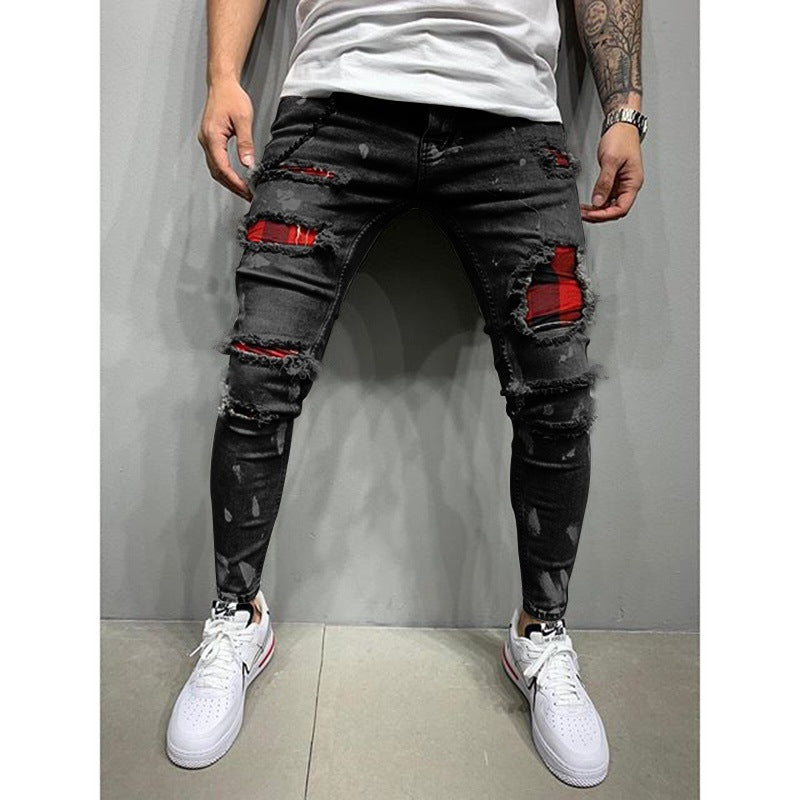 Men's paint jeans - WOMONA.COM