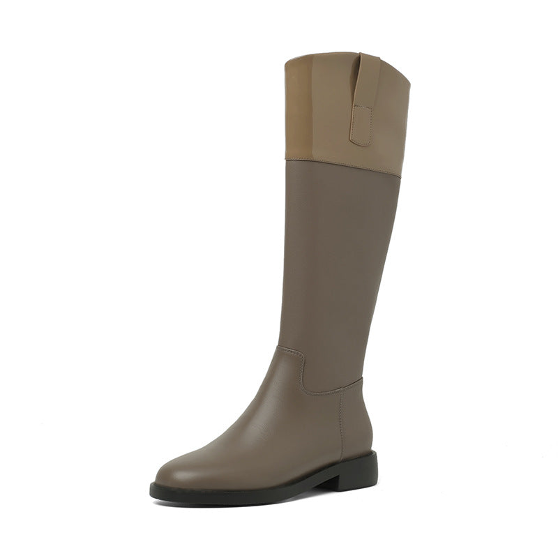 Side Zipper High Boots - WOMONA.COM