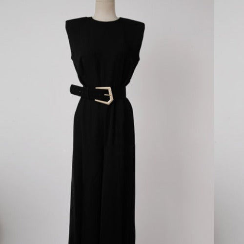 Slit Wide Leg Jumpsuit - WOMONA.COM