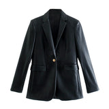 Decorated With A Button Coat - WOMONA.COM