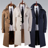 Men's Trench Coat Super Long Over - WOMONA.COM