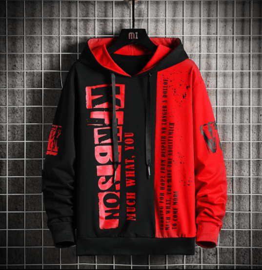 Men Fashion Long-sleeved Hooded T-shirt - WOMONA.COM