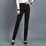 Leg Pants Corduroy Trousers - WOMONA.COM