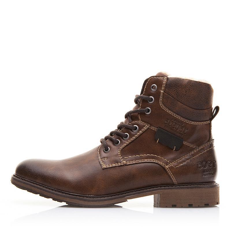 winter men warm shoes martin boots - WOMONA.COM