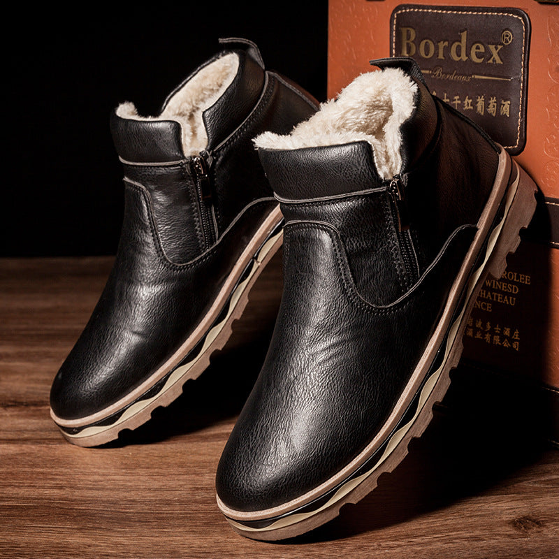 Snow boots men casual Martin boots men - WOMONA.COM