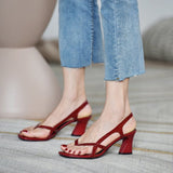 high heel and toe sandals - WOMONA.COM