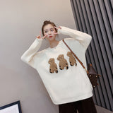 Outer wear lazy knit sweater - WOMONA.COM