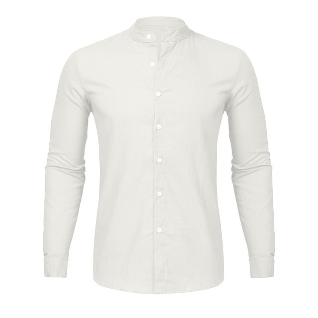 Cardigan long sleeve shirt men - WOMONA.COM