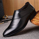 Summer Breathable Men's British Leather Shoes - WOMONA.COM