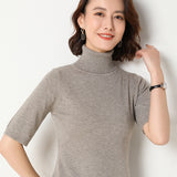 Short-sleeved Sweater - WOMONA.COM