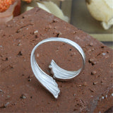 Angel wings lady index finger ring - WOMONA.COM