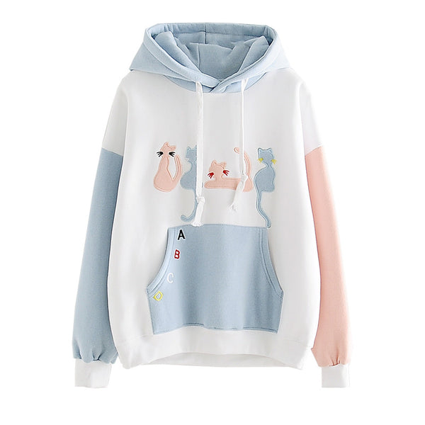 hooded pullover sweater - WOMONA.COM