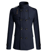 woolen trench coat Men's - WOMONA.COM