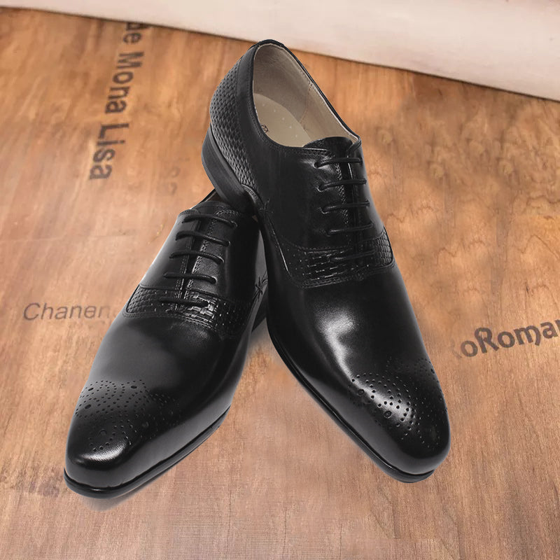 Business Men's Formal Leather Shoes - WOMONA.COM