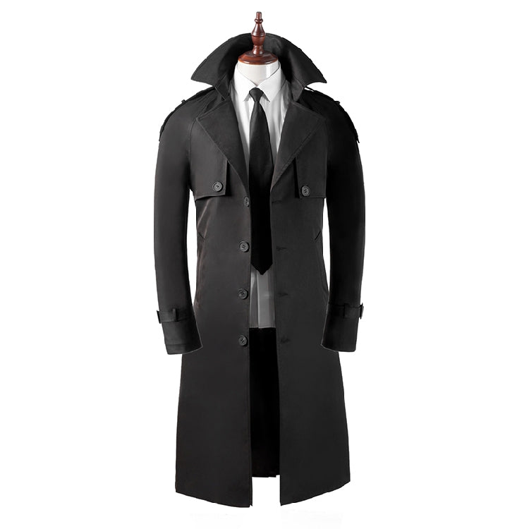 Men's Trench Coat Super Long Over - WOMONA.COM