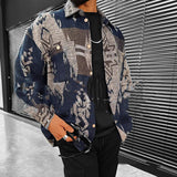 Long Sleeve Shirt Plaid Men's Jacket - WOMONA.COM