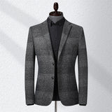 Stretch plaid men's suit - WOMONA.COM