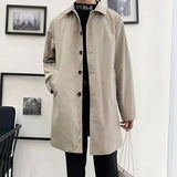 Men's  Trench Coat - WOMONA.COM