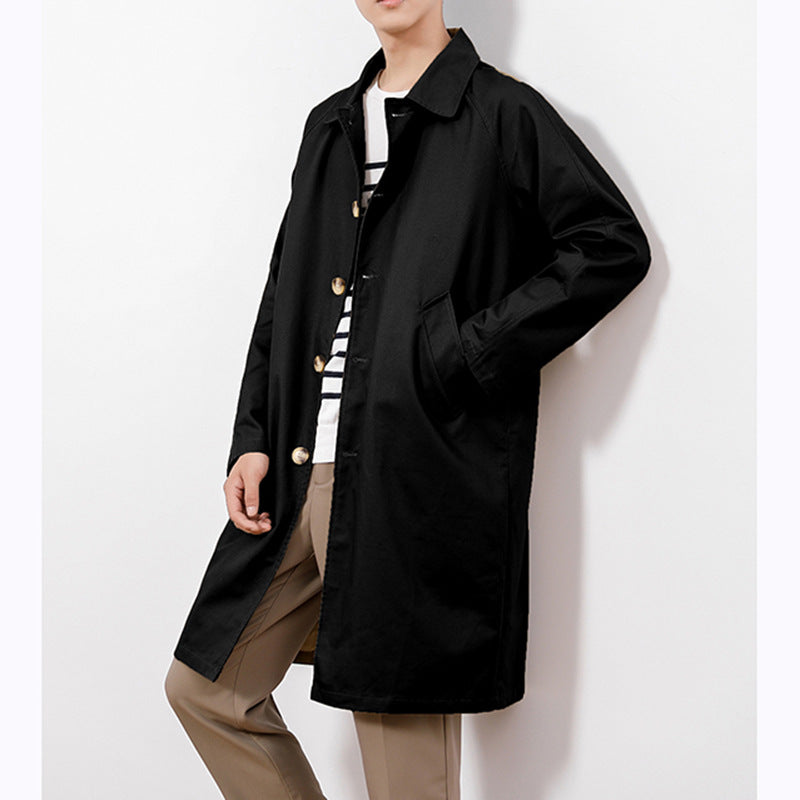 Casual Mid-length Trench Coat - WOMONA.COM