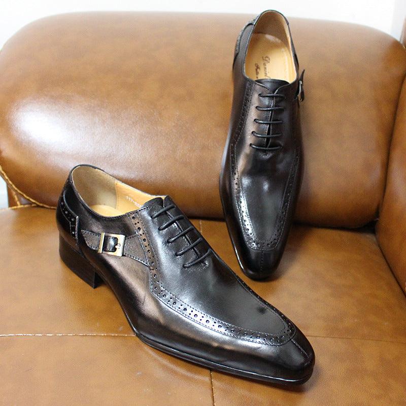 High-end Casual Men's Leather Shoes - WOMONA.COM