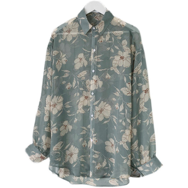 Flower Shirt Youth Loose Top - WOMONA.COM