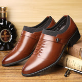 Fashion formal business men's leather shoes - WOMONA.COM