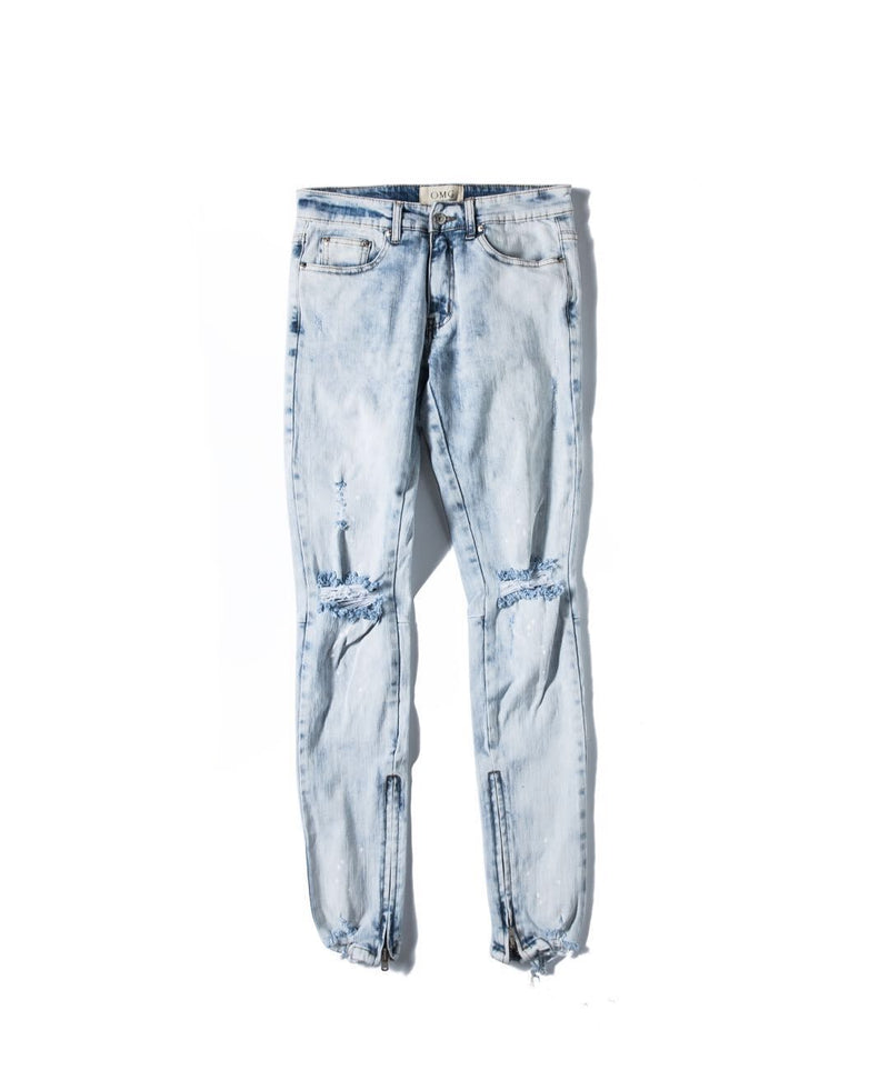 Zipper jeans - WOMONA.COM