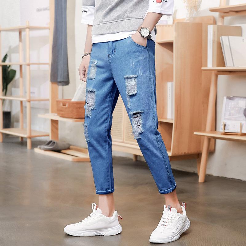 Men's ripped jeans - WOMONA.COM