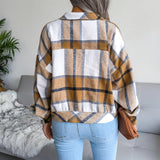 Plaid Coat Jacket - WOMONA.COM