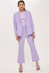 Lady Women Suits Set Spring And Autumn White Peak Lapel - WOMONA.COM