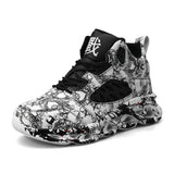 Graffiti print sneakers - WOMONA.COM